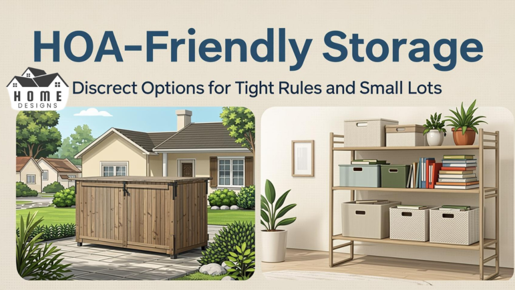 HOA-Friendly Storage: Discreet Options for Tight Rules and Small Lots