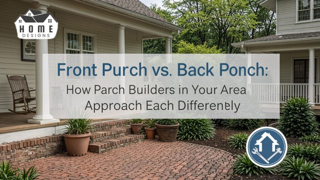 Front Porch vs. Back Porch How Porch Builders in Your Area Approach Each Differently
