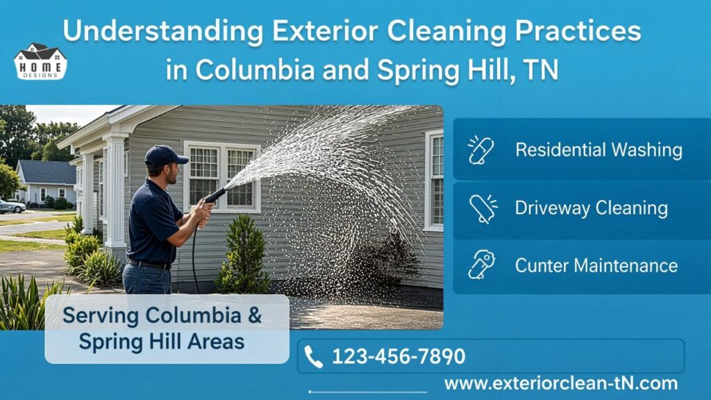 Understanding Exterior Cleaning Practices in Columbia and Spring Hill, TN